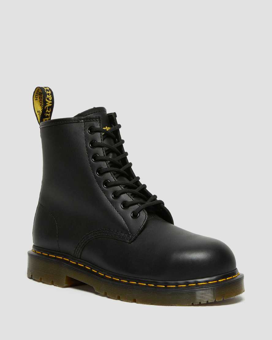 Dr. Martens 1460 Slip Resistant Steel Toe Original Støvler Dame Svart [8079OACQH]